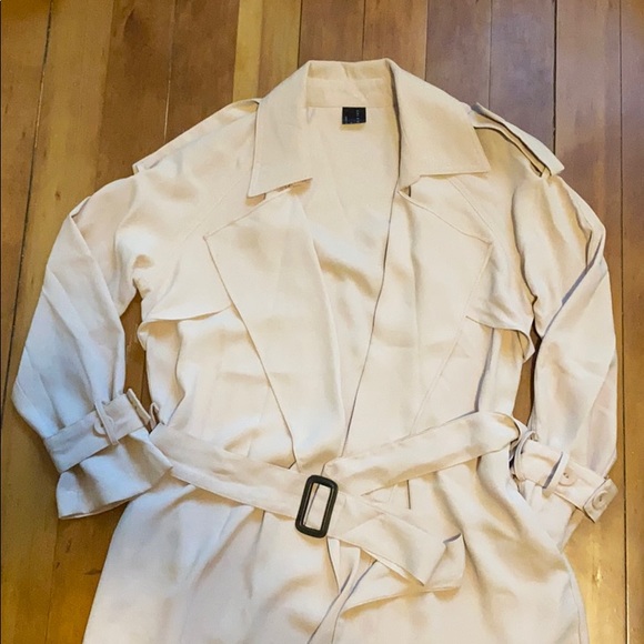 Jackets & Blazers - Cream trench coat